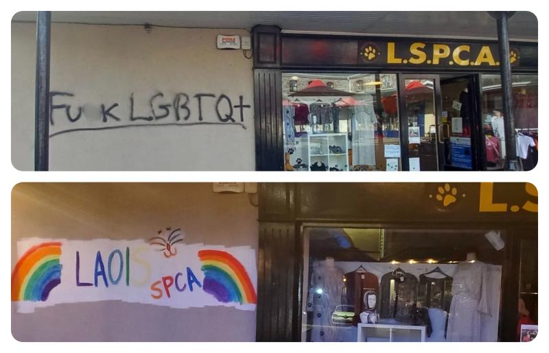 Laois SPCA turns homophobic vandalism into sign of unity