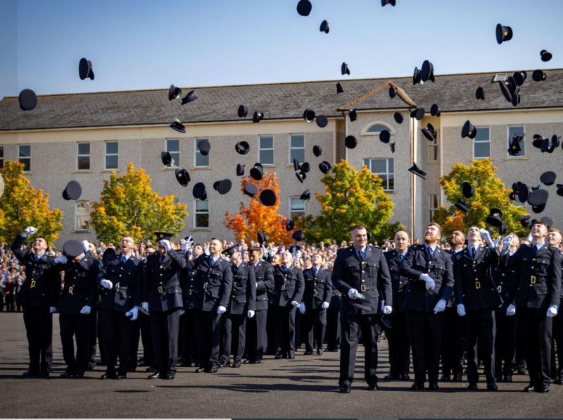 Fantastic day  in Templemore as sun lights  up  Garda  graduation day
