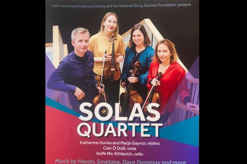 Solas Quartet to perform at a Tipperary castle later this month