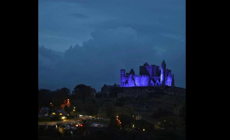 Iconic Tipperary monument is illuminated for European Carers Day