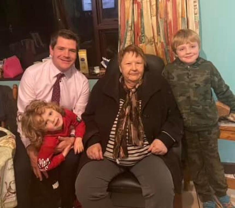 Longford Westmeath TD Minister Peter Burke's mother passed away last night
