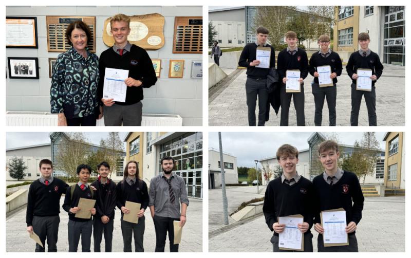 St. Mary’s CBS in Portlaoise celebrate fantastic junior cert results 