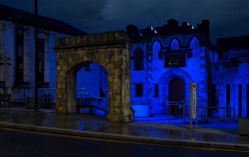 Buildings across Northern Ireland light up blue in support of World Arthritis Day