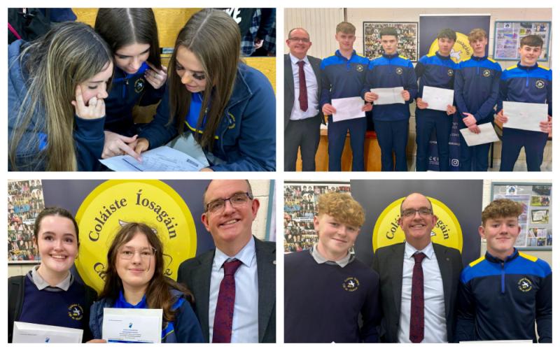 'Shrieks of Joy' as Laois students receive their Junior Cert results in Portarlington 