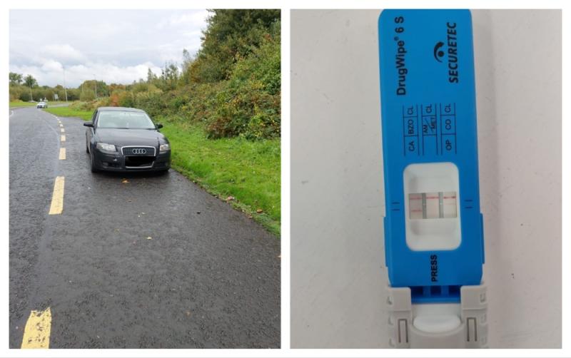 Driver arrested in Longford after testing positive for cocaine and cannabis when caught speeding