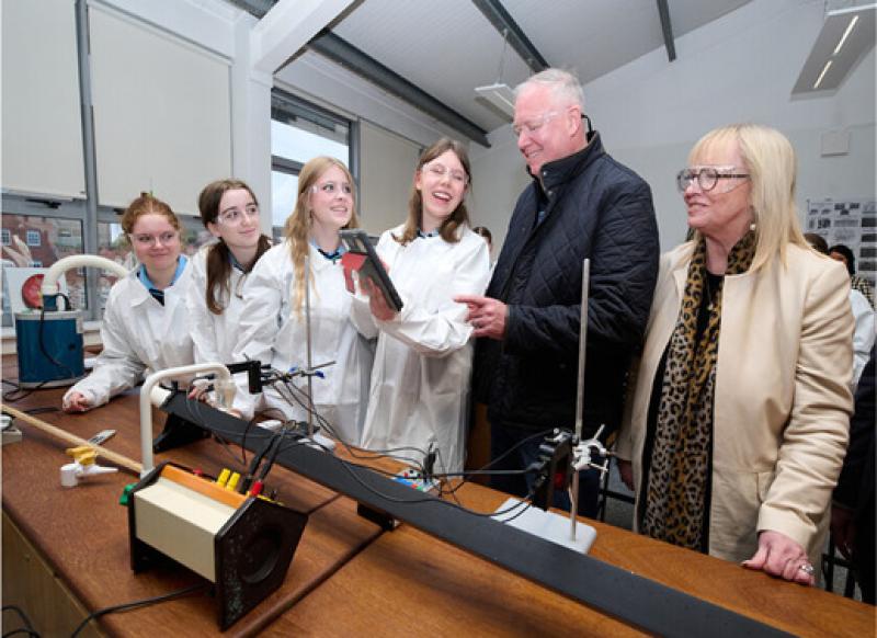 Clare secondary school unveils refurbished science labs sponsored by Regeneron
