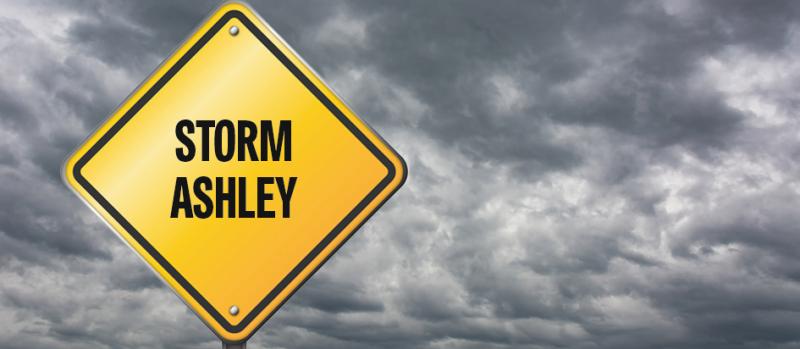 ALERT: Status Orange Weather Warning for Storm Ashley extended to two more counties