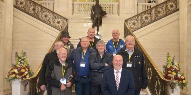 Raphoe Men's Shed group enjoy outing to Stormont