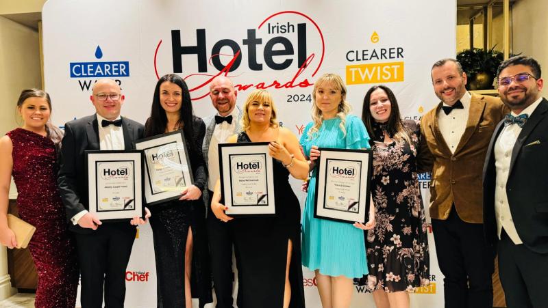 Tipperary hotel wins four awards at 2024 Irish Hotel Awards ceremony