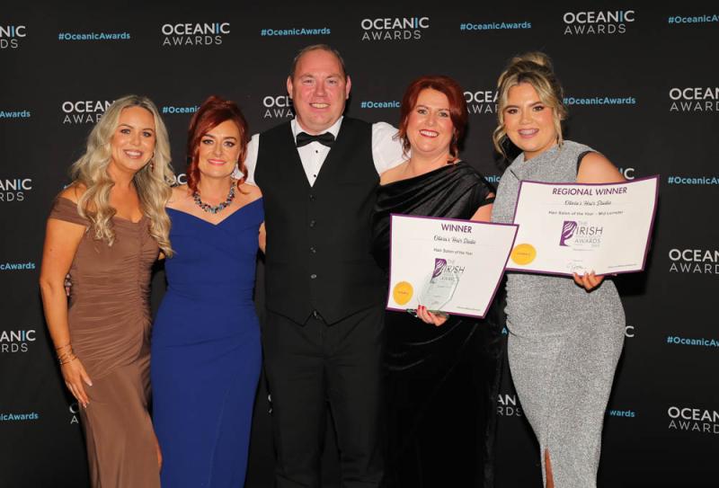 Representatives of Olivia's Hair Studio in Baltinglass