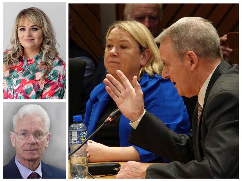 Brian Stanley TD with Cllr Caroline Dwane Stanley. Also pictures Cllr Aidan Mullins and possible Sinn Fein candidate Maria McCormack.