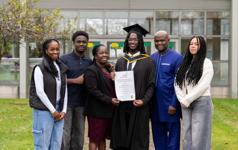 Proud Longford student Caleb among graduates at DkIT Conferring