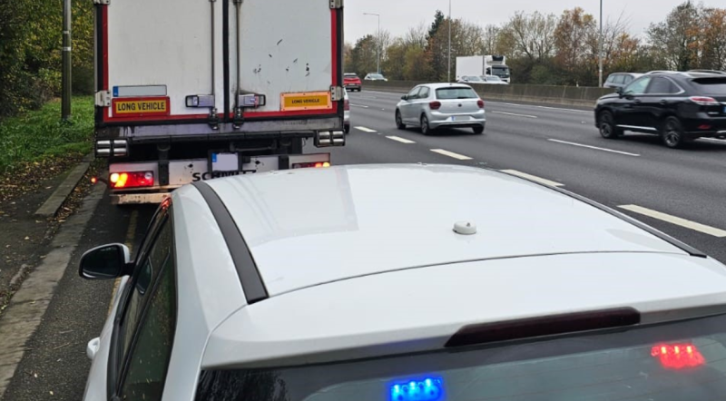 Gardaí warn motorists 'to be considerate' after fining lorry driver for shocking reason...
