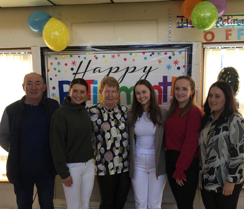 Fond ‘slán’ for Seosaimhín after 41 years of teaching as she bids farewell to Coláiste Mhuire Co-Ed