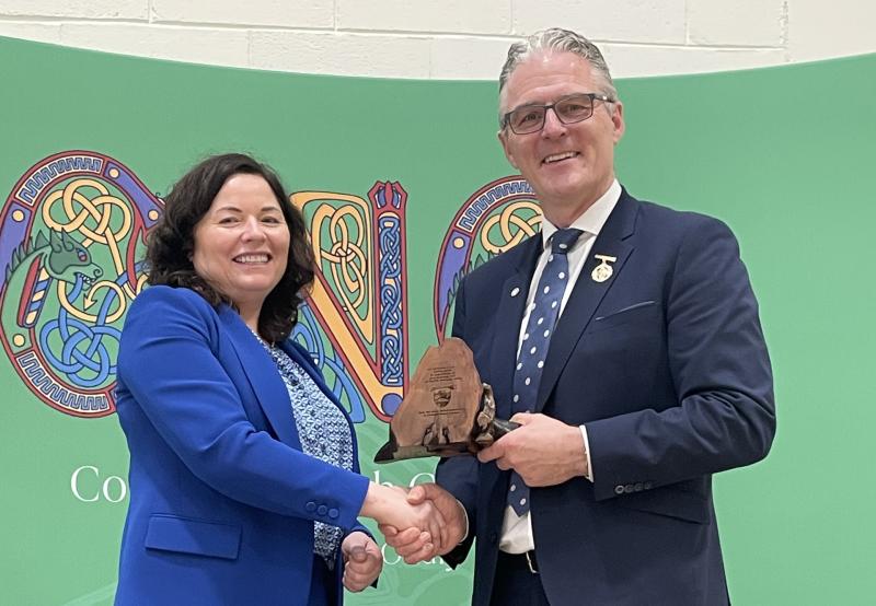 GAA President attends annual awards ceremony at Offaly school
