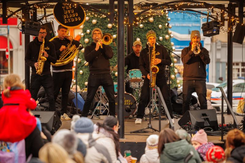 Live music at the Yulefest Yurt in Kilkenny