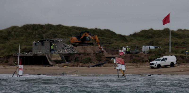 British army dismantling County Derry lookout post due to ‘significant coastal erosion’