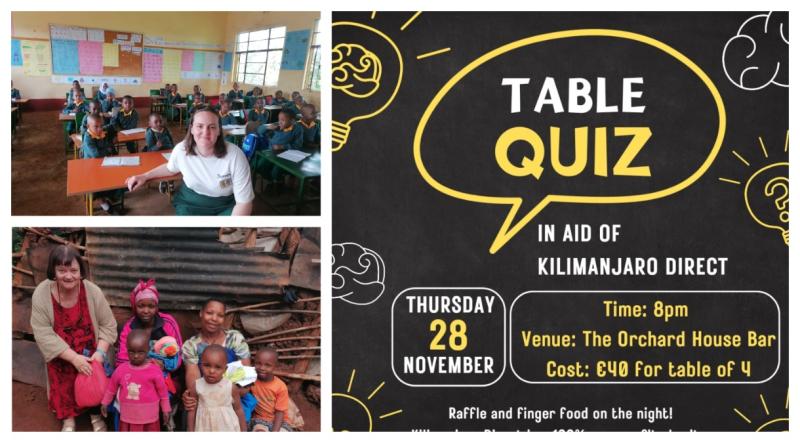 Kilkenny community to raise money for Kilimanjaro Direct through table quiz 