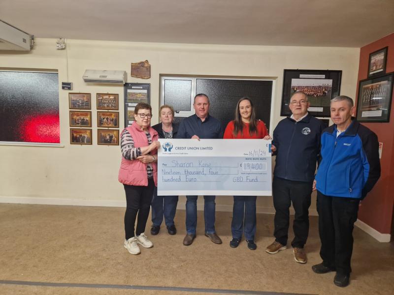 Sharon hits the jackpot! Longford group presents winner of highest ever jackpot with her cheque