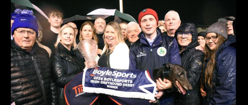 Historic success for Tipperary-based trainer in Irish Greyhound Derby final
