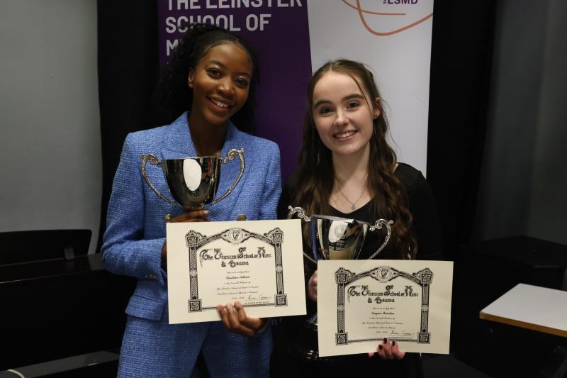 Offaly singer wins overall prize for Music Performance at LSMD Excellence Awards 