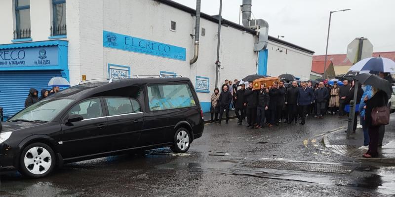 Castlederg pauses for funeral of first Liscooley crash victim, Gordy Galbraith