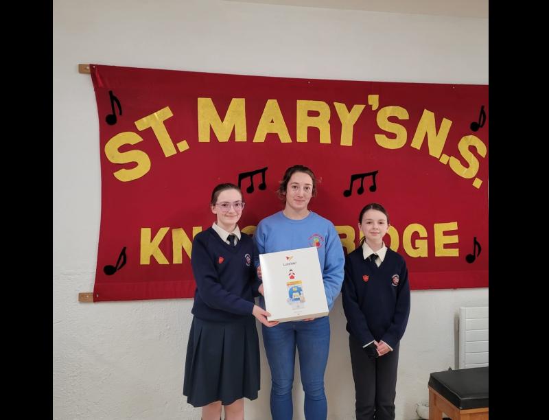 The Lunch Bag delivers life-saving devices to Louth National School