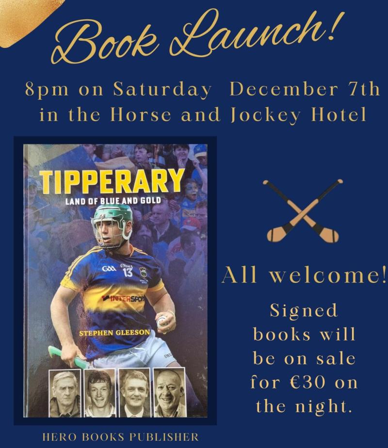 Book launch for the avid Tipperary GAA fan takes place in the Horse and Jockey