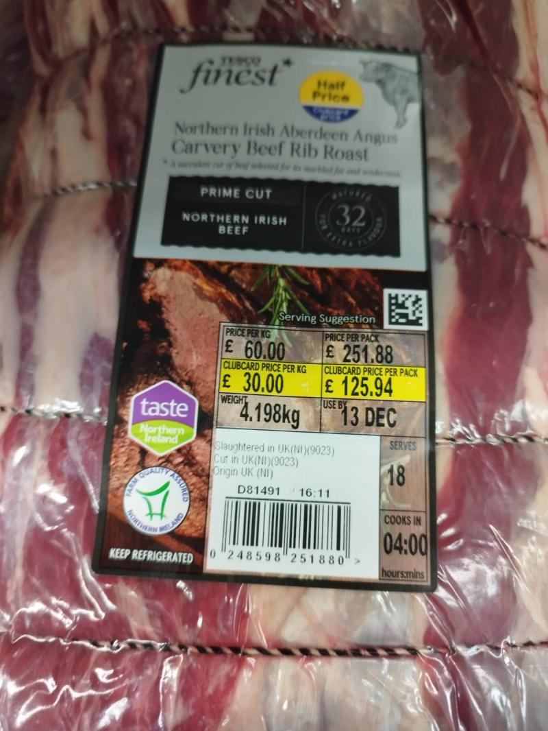 &pound;250 piece of Aberdeen Angus meat