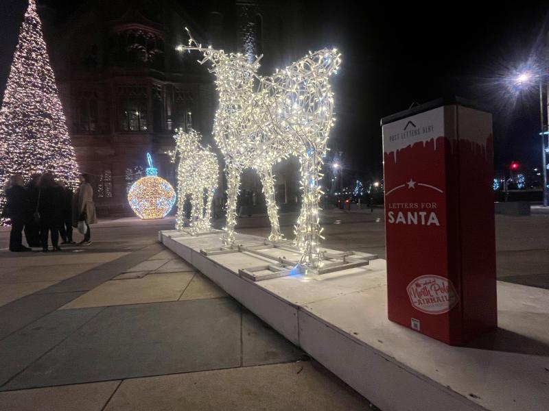 Santa installs express Post Box to North Pole in Derry's Guildhall Square