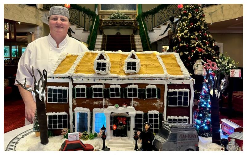 Wow! Offaly chef recreates iconic Home Alone house out of gingerbread