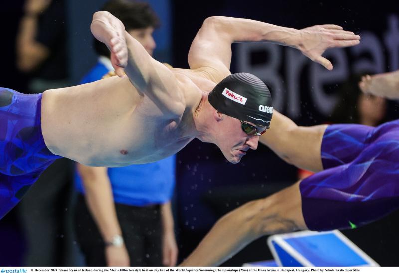 Irish swimmer with Laois roots  happy with 'great swim'