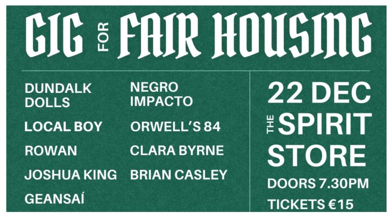 Louth tenants' union CATU organise 'Gig for Fair Housing' fundraiser 