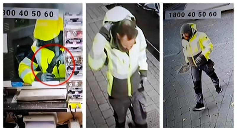 Dundalk Gardaí in TV appeal to identify robbery suspect who pointed gun at staff