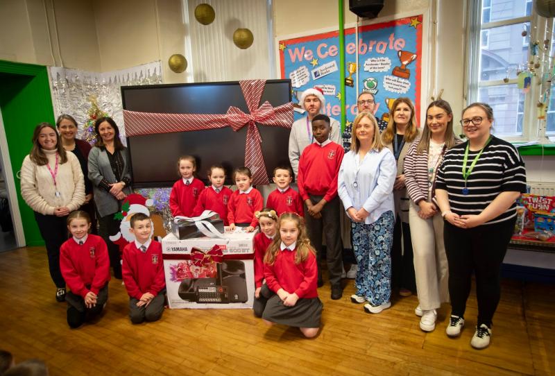 St. Eugene's Primary School thank anonymous benefactor for Christmas donation
