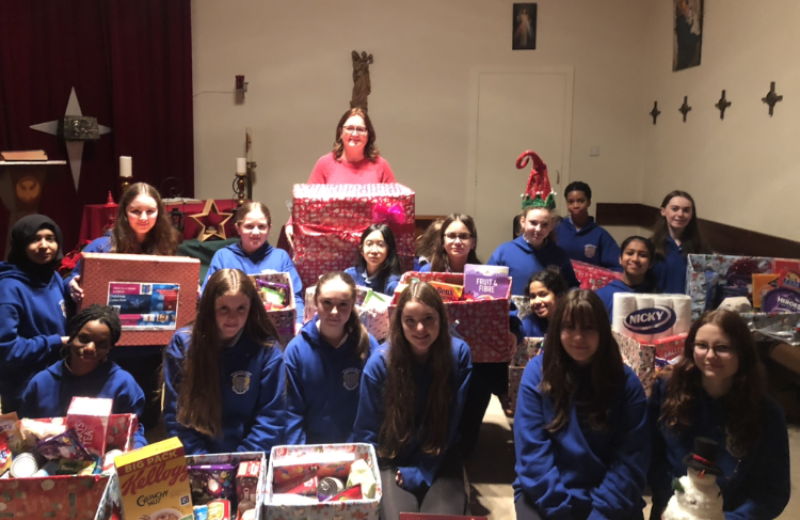 Longford students gather food for local St Vincent De Paul branch
