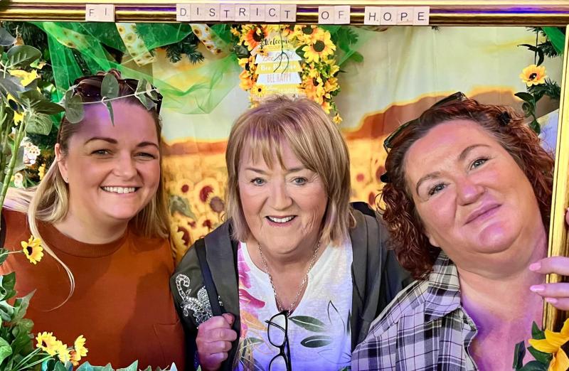  Caroline Stack, Clarendon’s social work assistant,  Marie Dunne and Roisin Cartmill, Clarendon’s senior social work practitioner at Derry-Strabane Day of Hope.