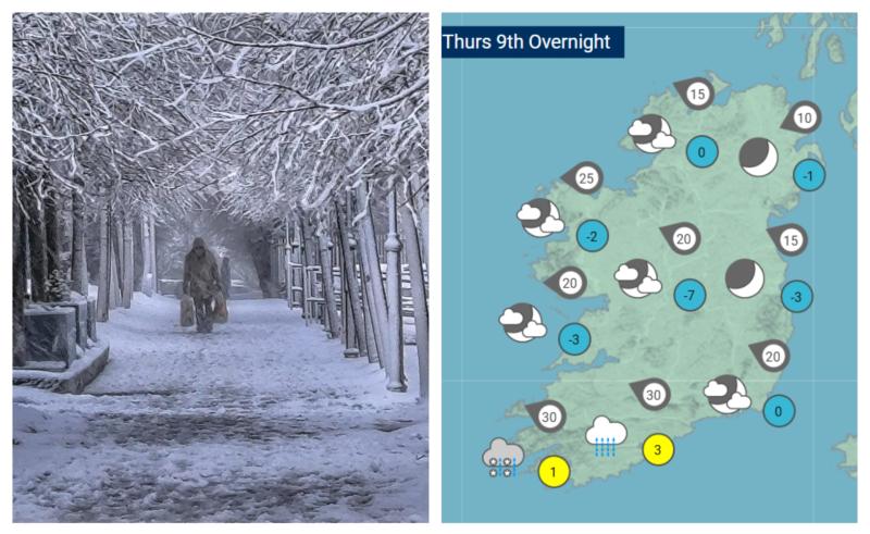 Your latest weather forecast: Laois to drop to -7&deg;C once again