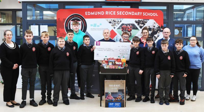 Carrick-on-Suir charity pays tribute to local schools for €5,500 donation to Christmas food appeal