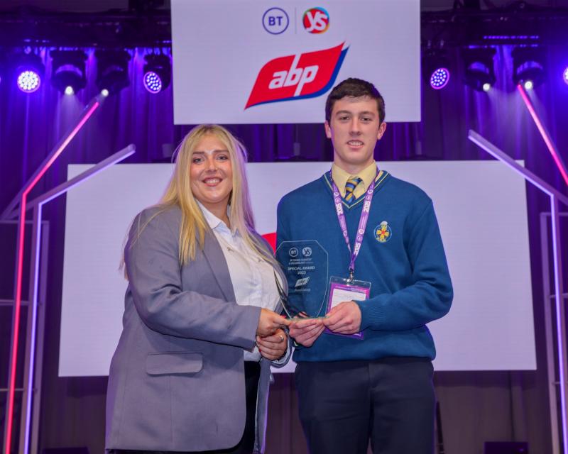 Tipperary student wins APB Sustainable Farming Practices Award at BT Young Scientist