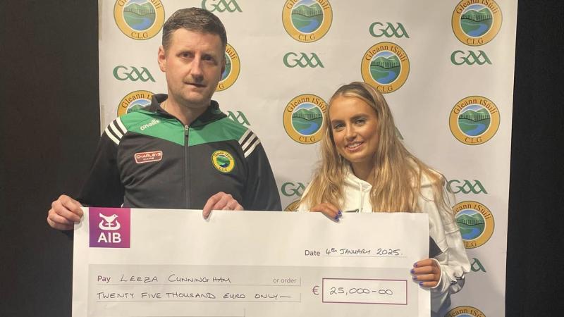 €25,000 prizewinner picks up her cheque - and has place confirmed on Donegal panel
