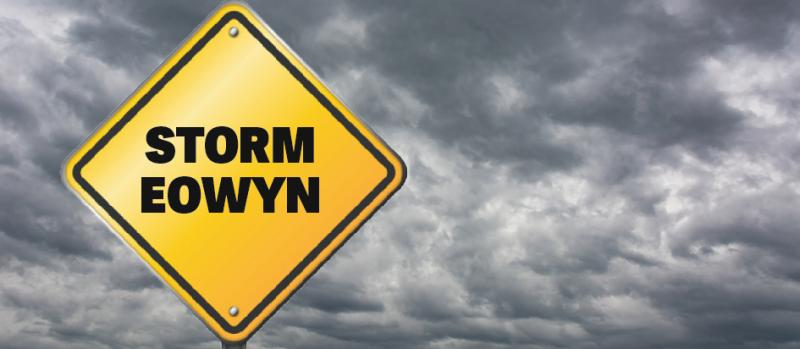 ALERT: Storm Eowyn officially named as Met Eireann warns of damaging winds and falls of snow