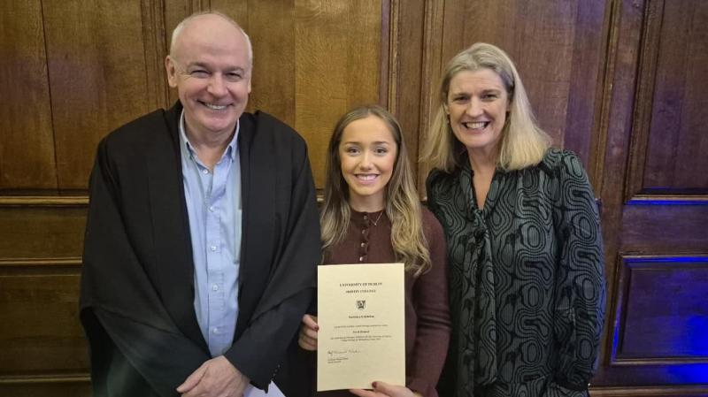 Abbey VS delight at former student's Trinity College Entrance Exhibition Award