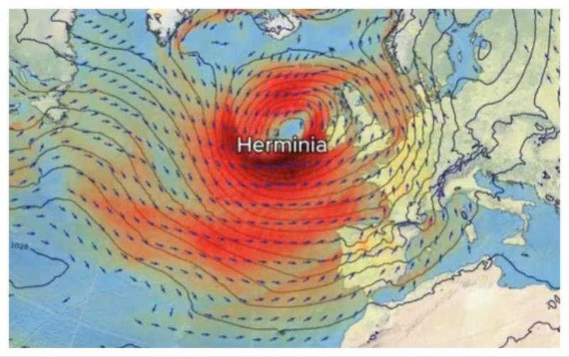 Storm Herminia set to hit Ireland in coming days following wrath of Storm Éowyn