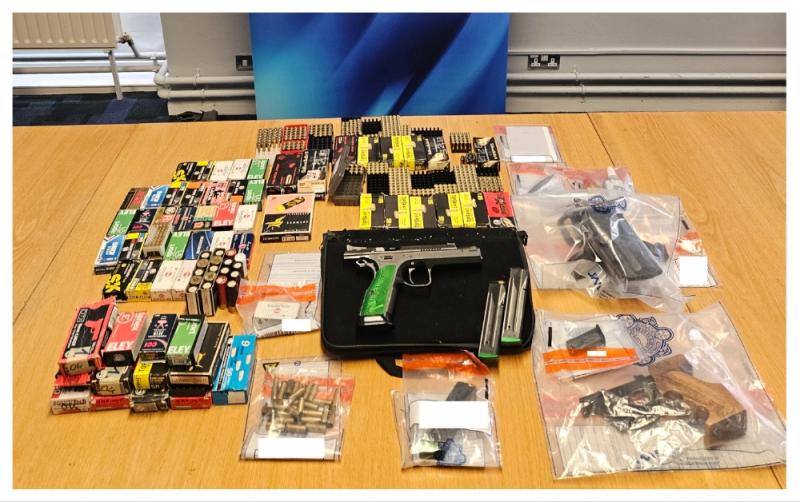 BREAKING: Handguns and ammunition seized as Gardaí raid home in Meath