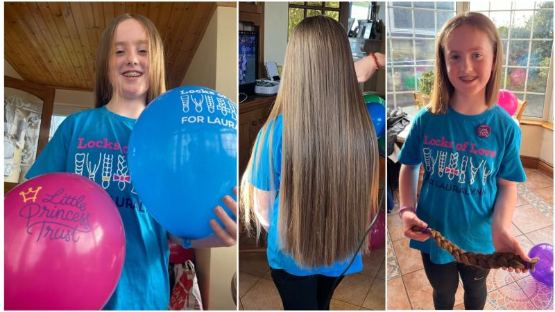 Lovely gesture: Longford girl cuts her beautiful hair to raise funds for two charities 