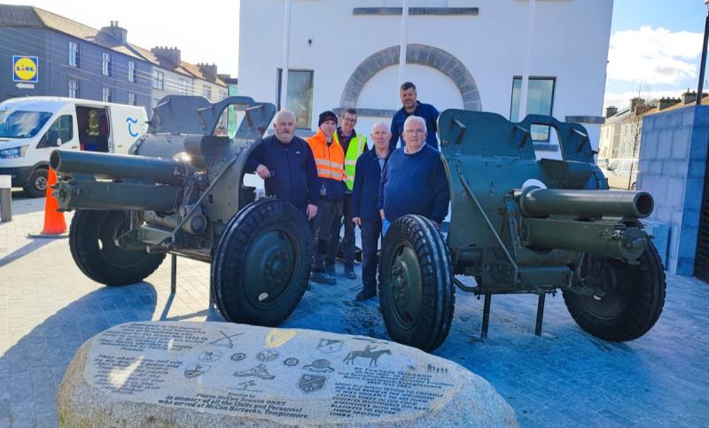 Historic World War I artillery returned to local Tipperary town centre