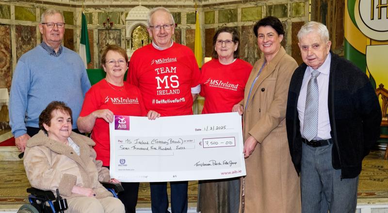 Local Tipperary parish folk group makes generous donation to charity