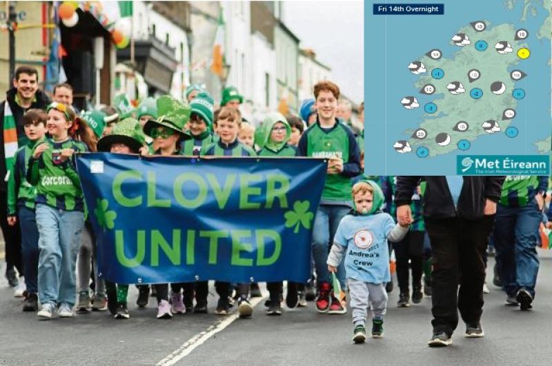 Oh dear: Laois temperatures falling to -3&deg;C this St Patrick's weekend