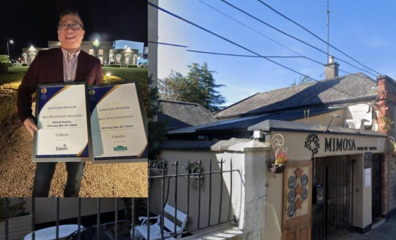 Double delight as popular Carlow restaurant scoops two Leinster restaurant awards